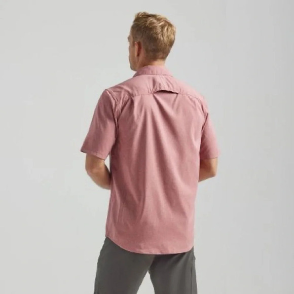 Wrangler mens size Large shirt all terrain gear short sleeve button down utility - Picture 10 of 13